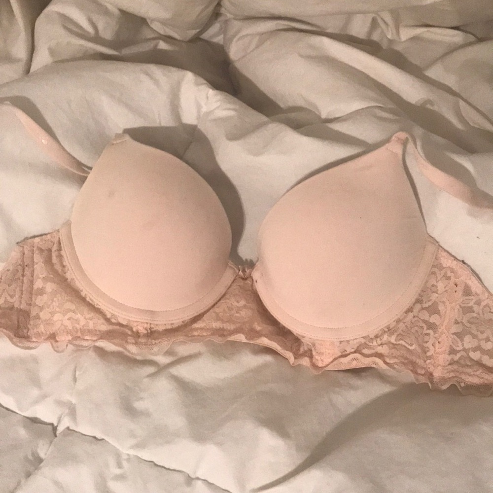 Blush balconette bra